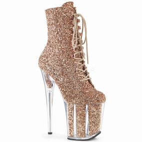 FLAMINGO-1020G  Rose Gold Glitter/Rose Gold Glitter