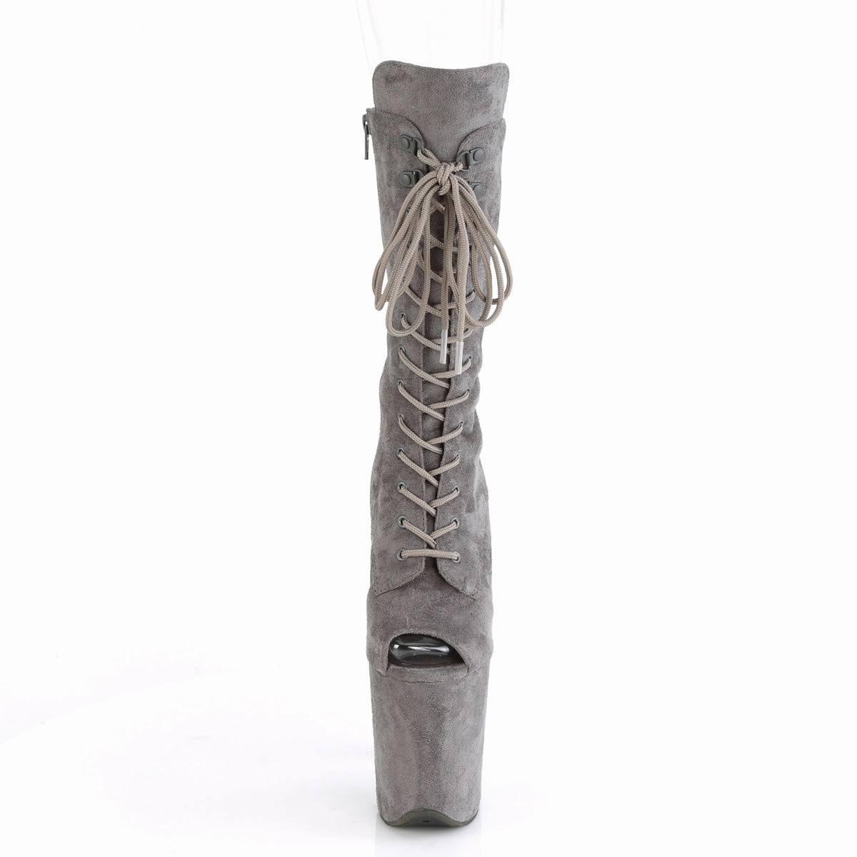 FLAMINGO-1051FS  Grey Faux Suede/Grey Faux Suede