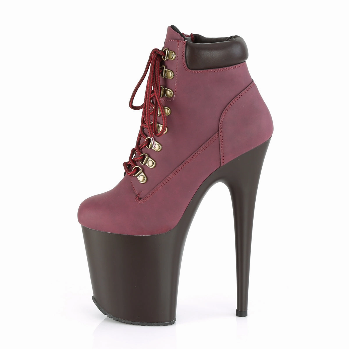 FLAMINGO-800TL-02  Burgundy Nubuck Faux Leather