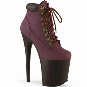 FLAMINGO-800TL-02  Burgundy Nubuck Faux Leather