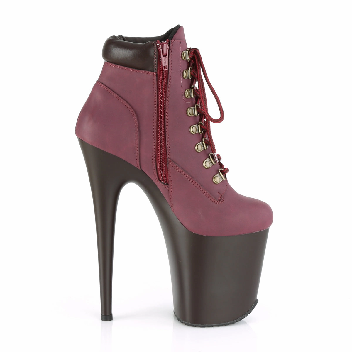 FLAMINGO-800TL-02  Burgundy Nubuck Faux Leather