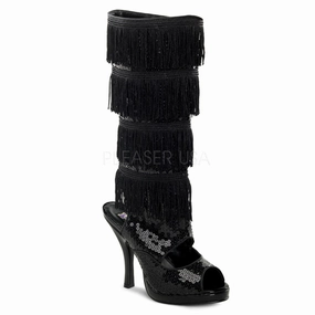 FLAPPER-168  Black Sequins