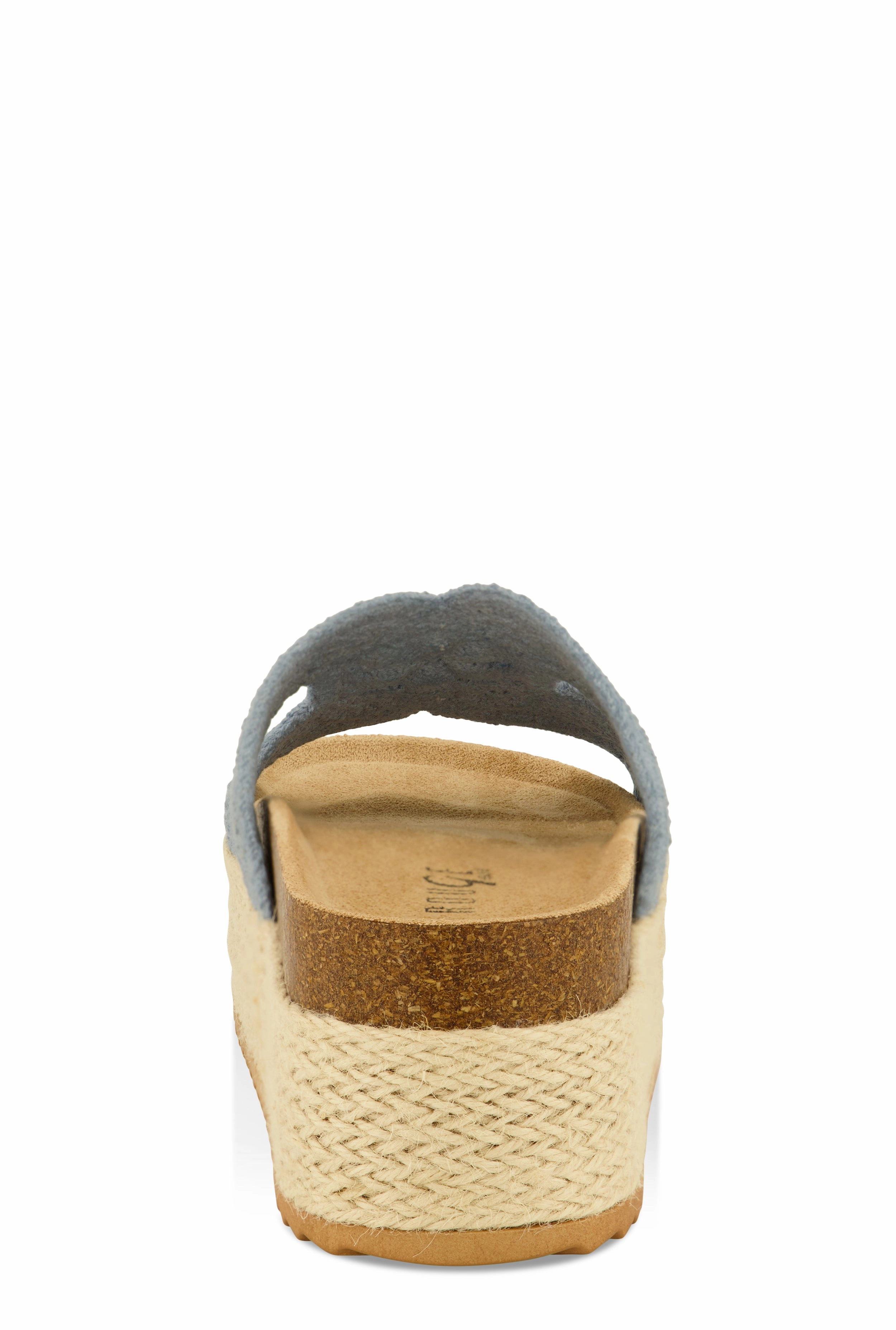Floral Crochet H Band Platform Footbed Sandals