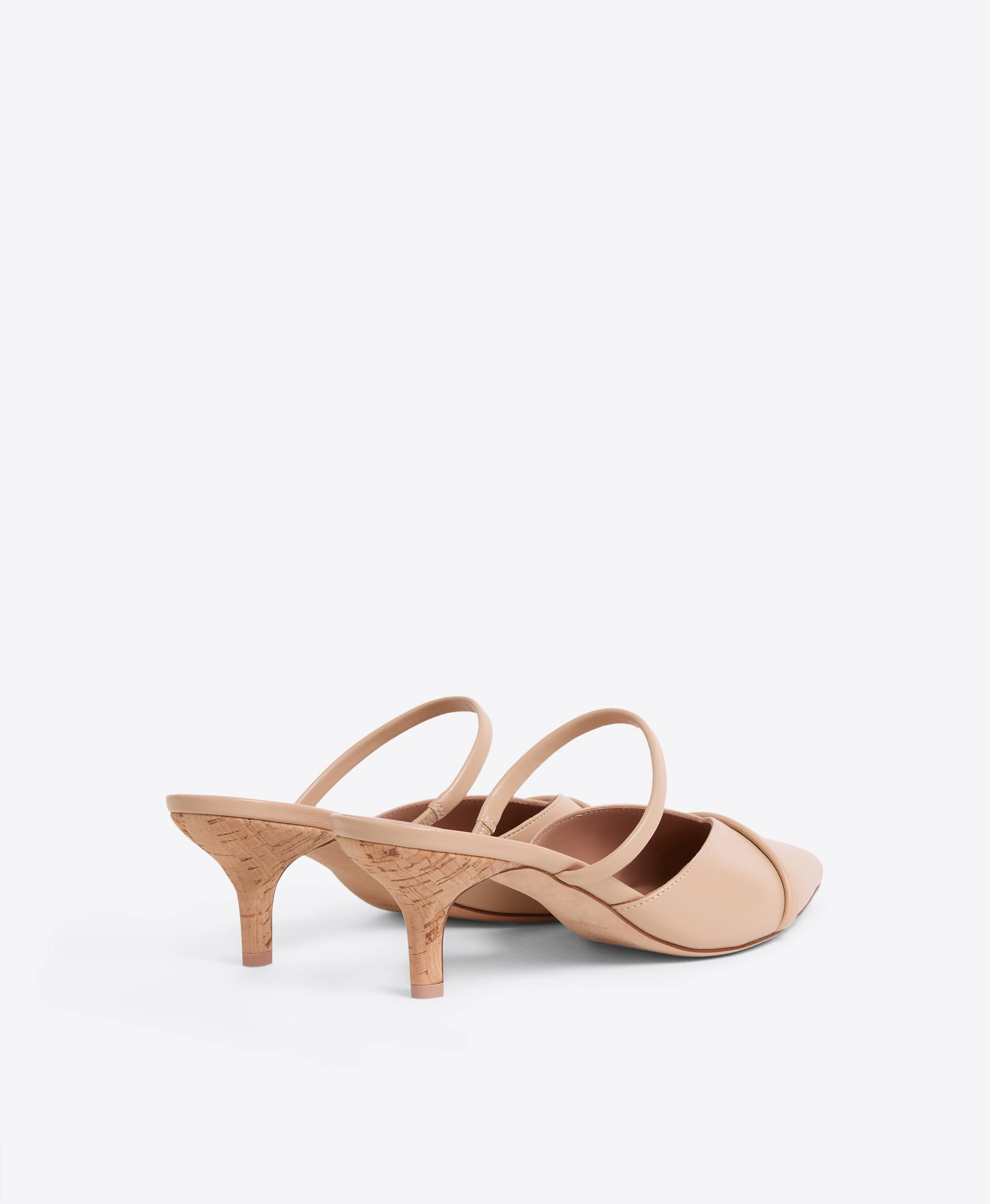 Frankie 45 Buff Leather Kitten Heels