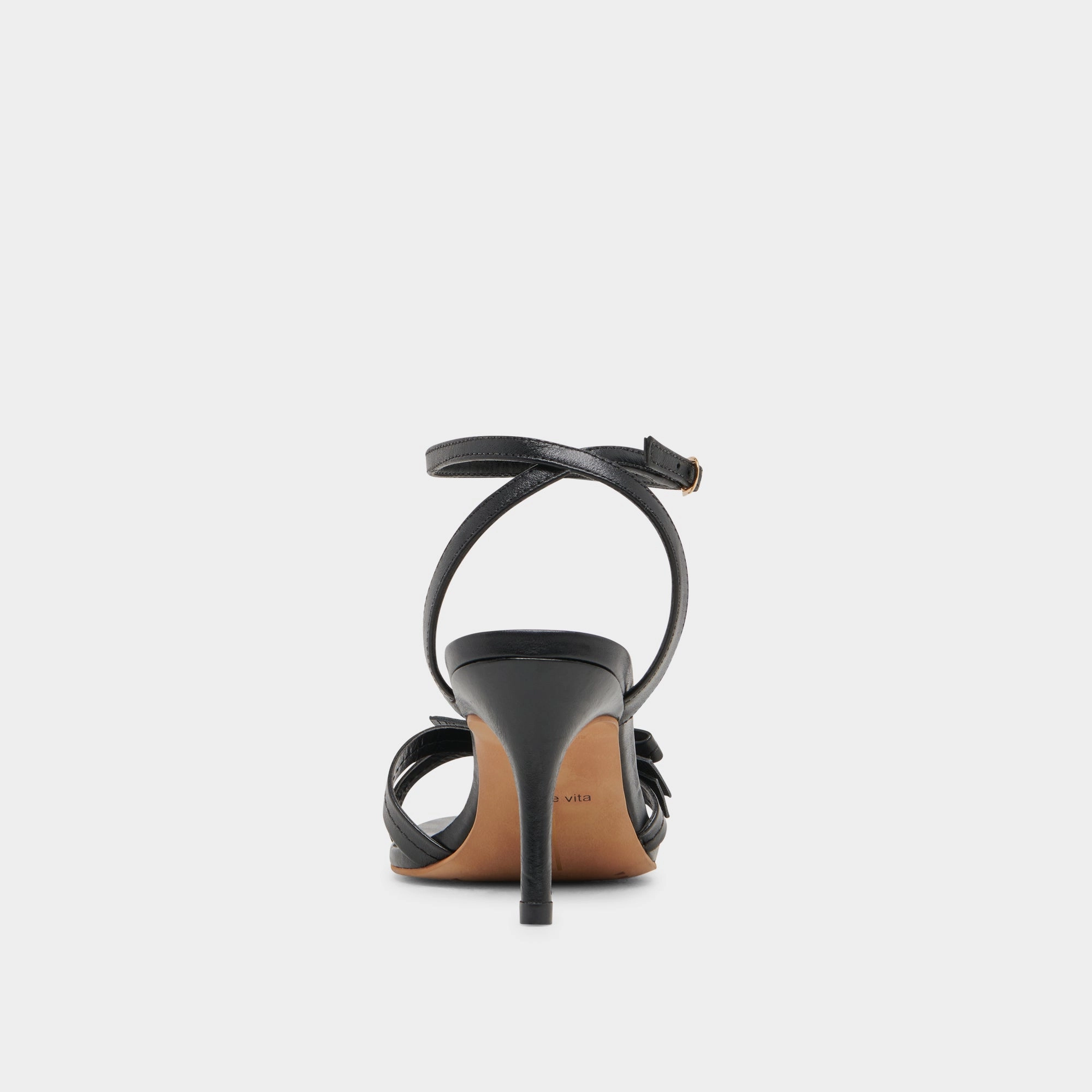 GALOR HEELS BLACK LEATHER