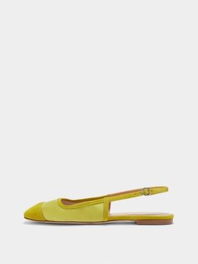 Geraldine Satin Toe-Cap Slingback