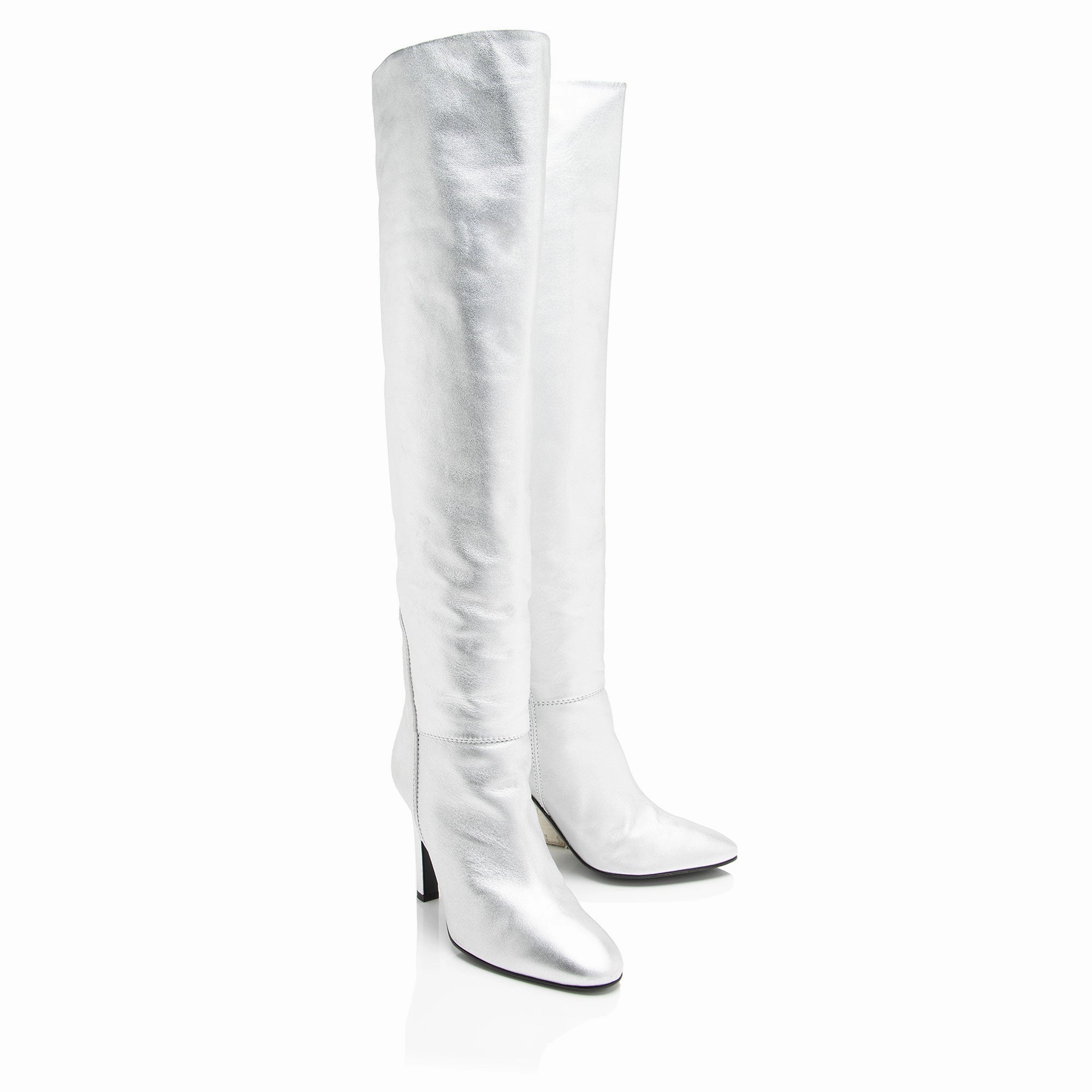Giuseppe Zanotti Metallic Leather Tall Boots