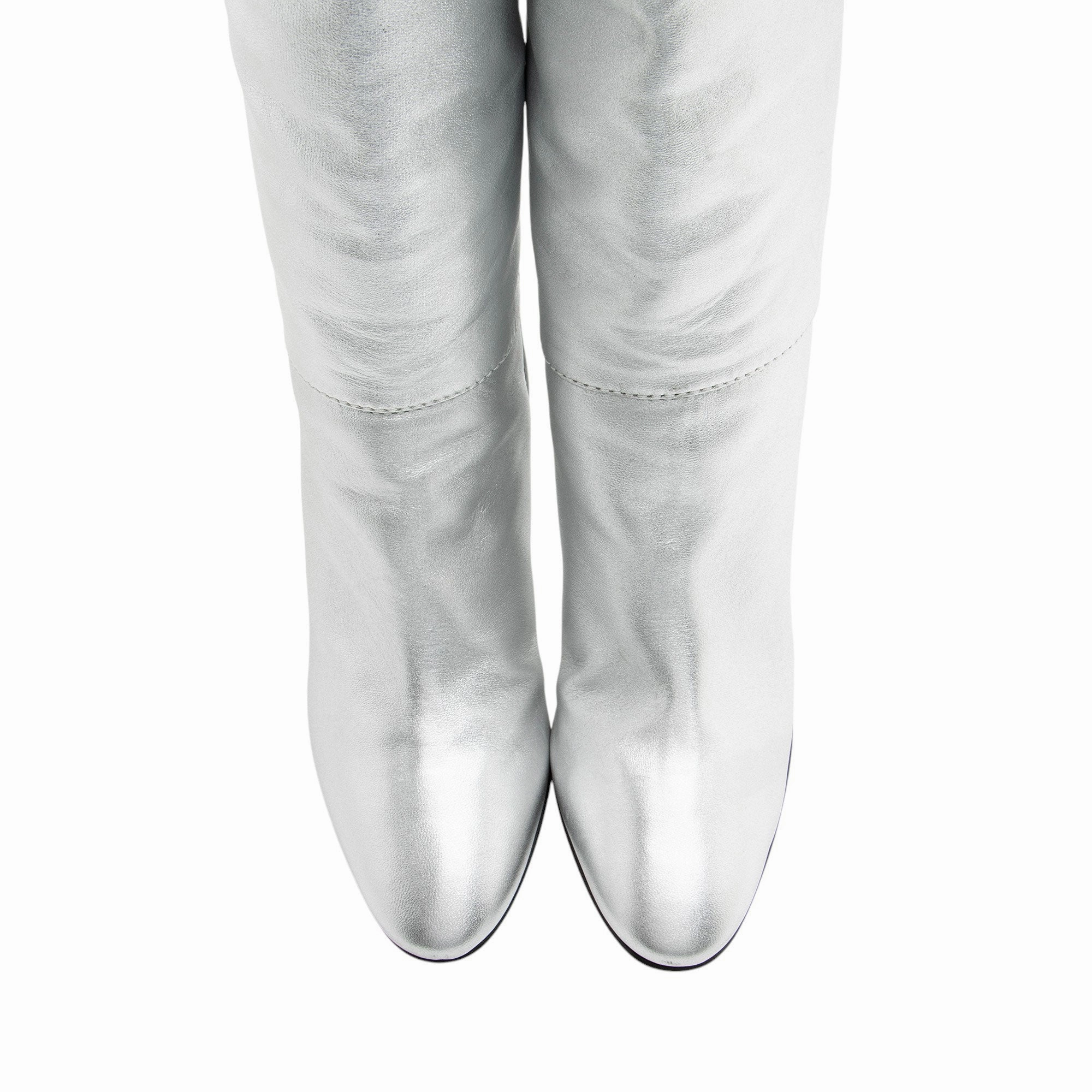 Giuseppe Zanotti Metallic Leather Tall Boots