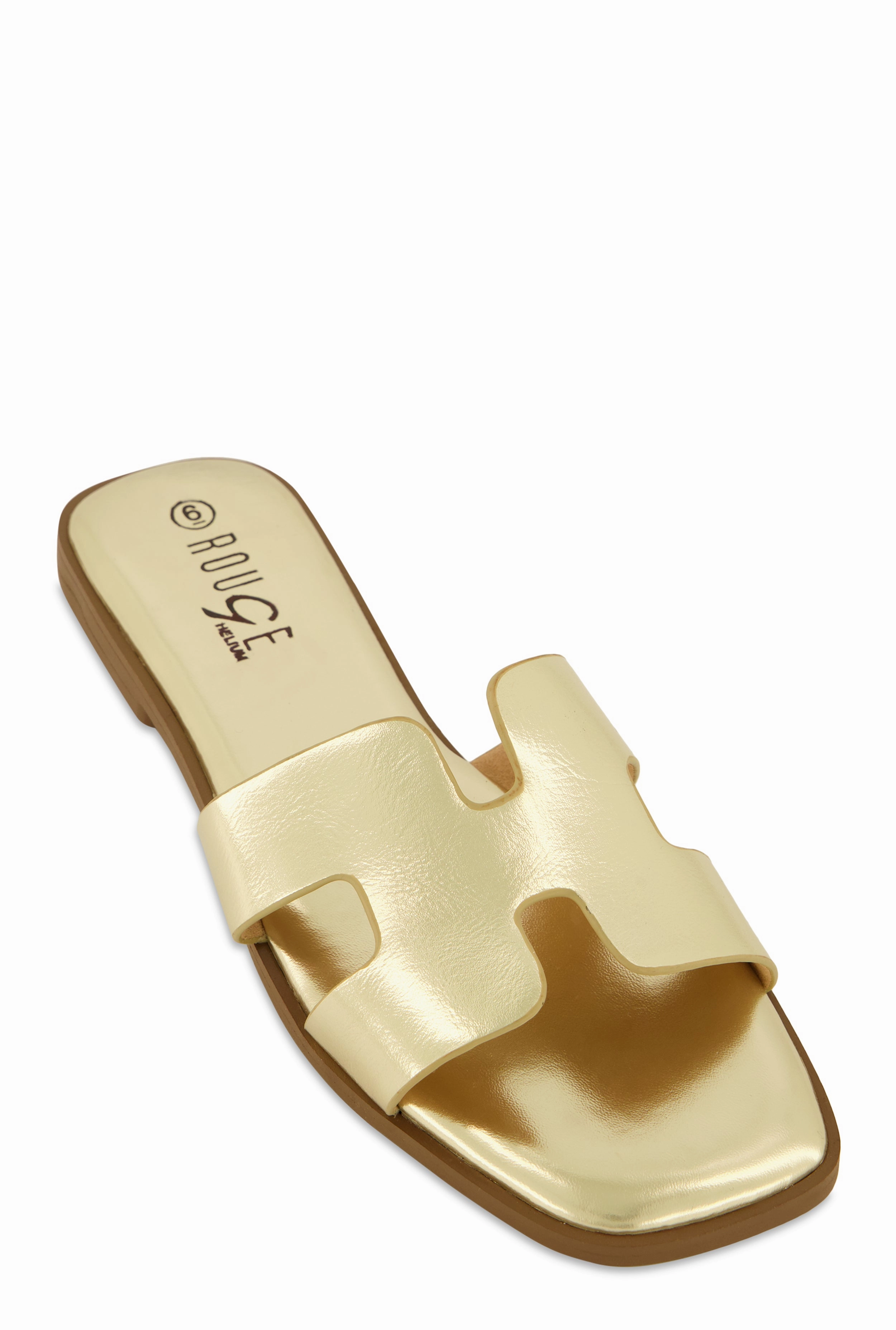 H Band Flat Slide Sandals
