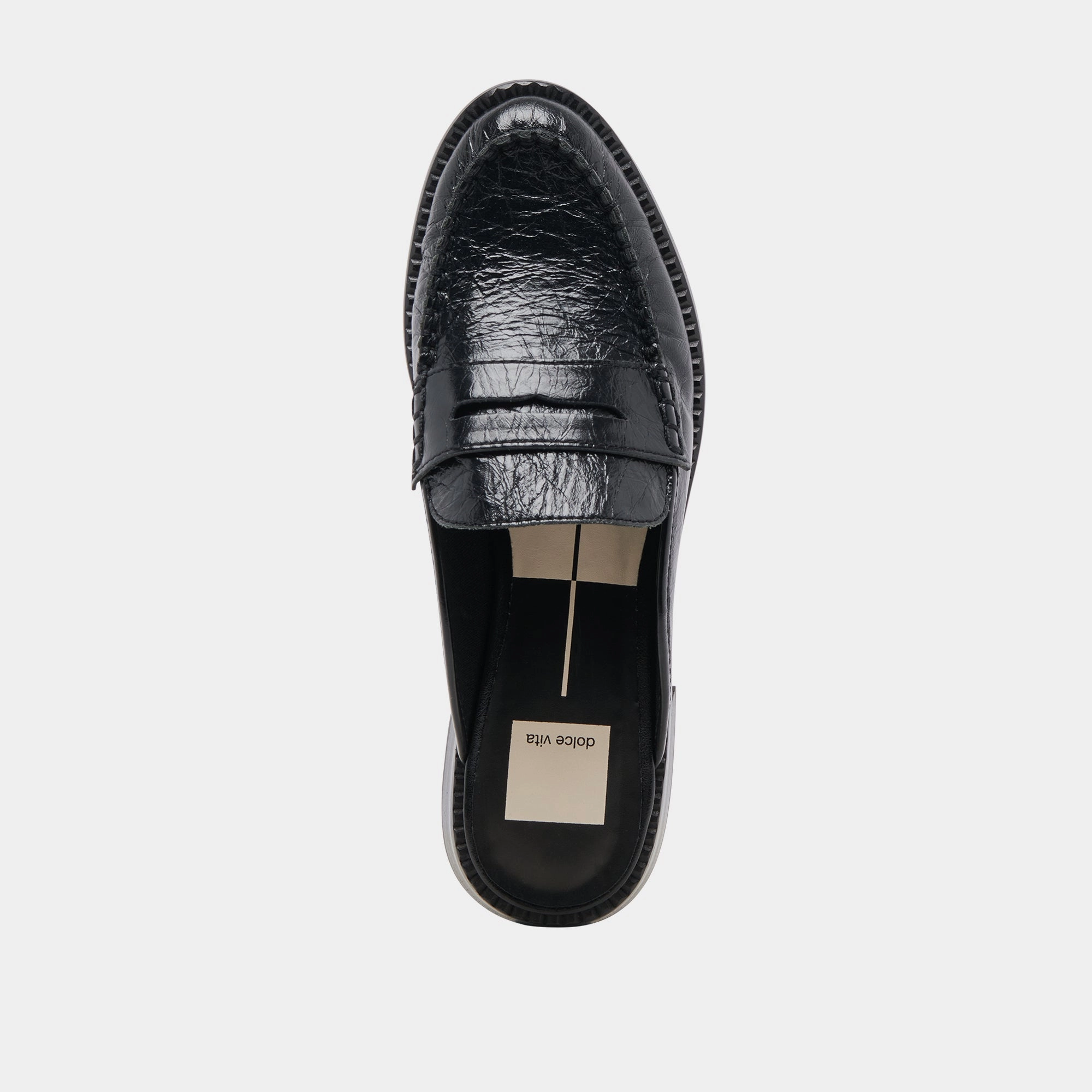 HAVAN LOAFERS MIDNIGHT CRINKLE PATENT - re:vita