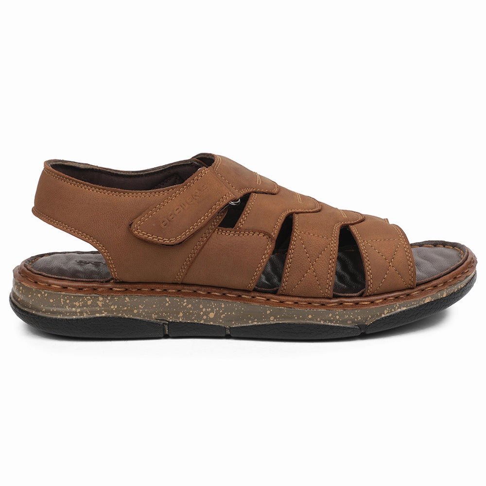 Healers Tan Casual Flat Sandal For Men ASL-7 By Liberty