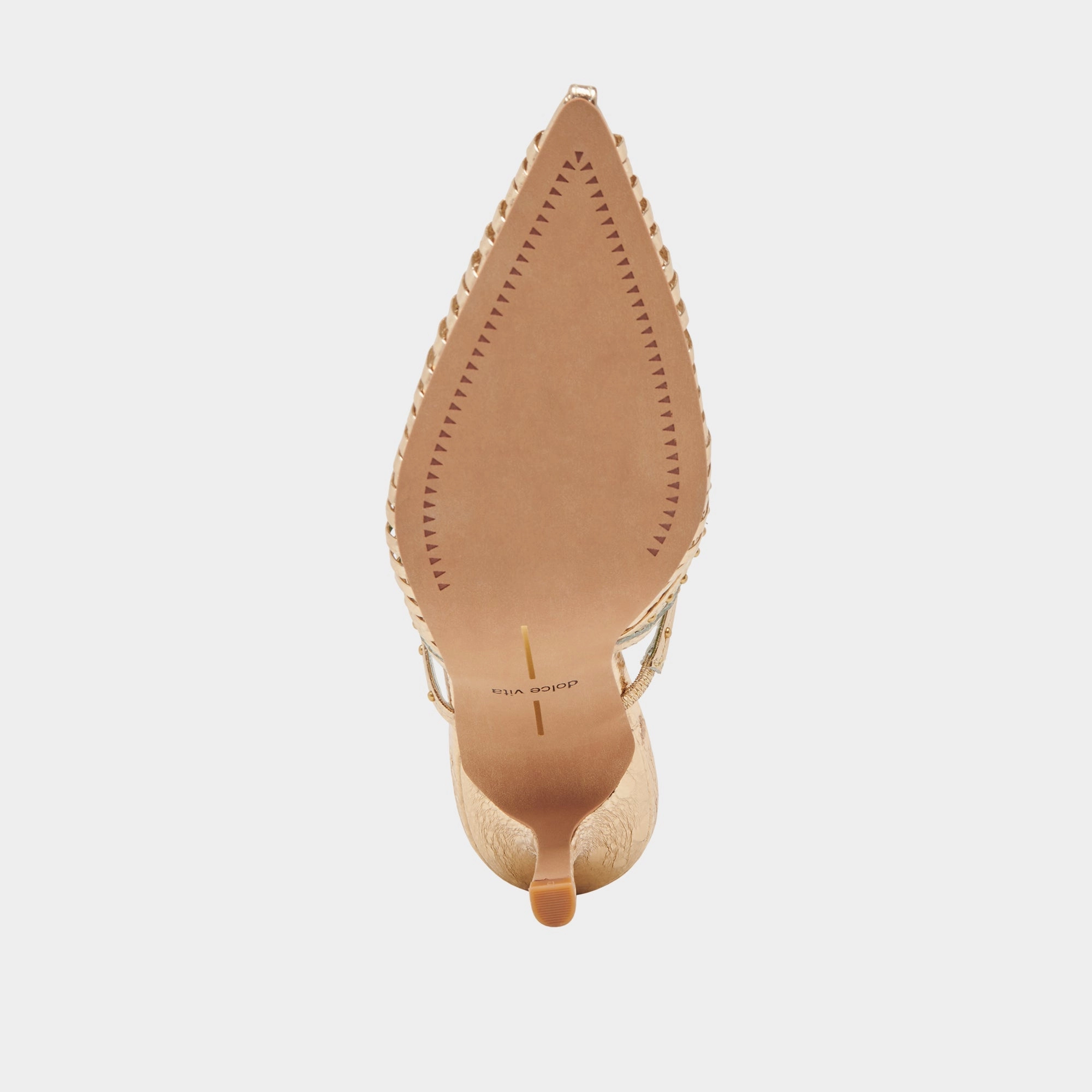 HENSAL HEELS GOLD DISTRESSED LEATHER