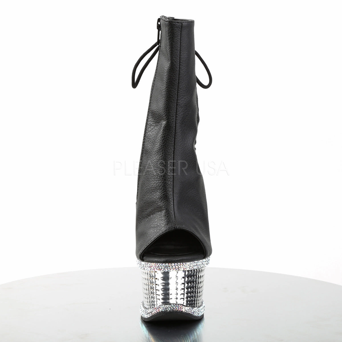 ILLUSION-1018RS PU Black Silver Chrome