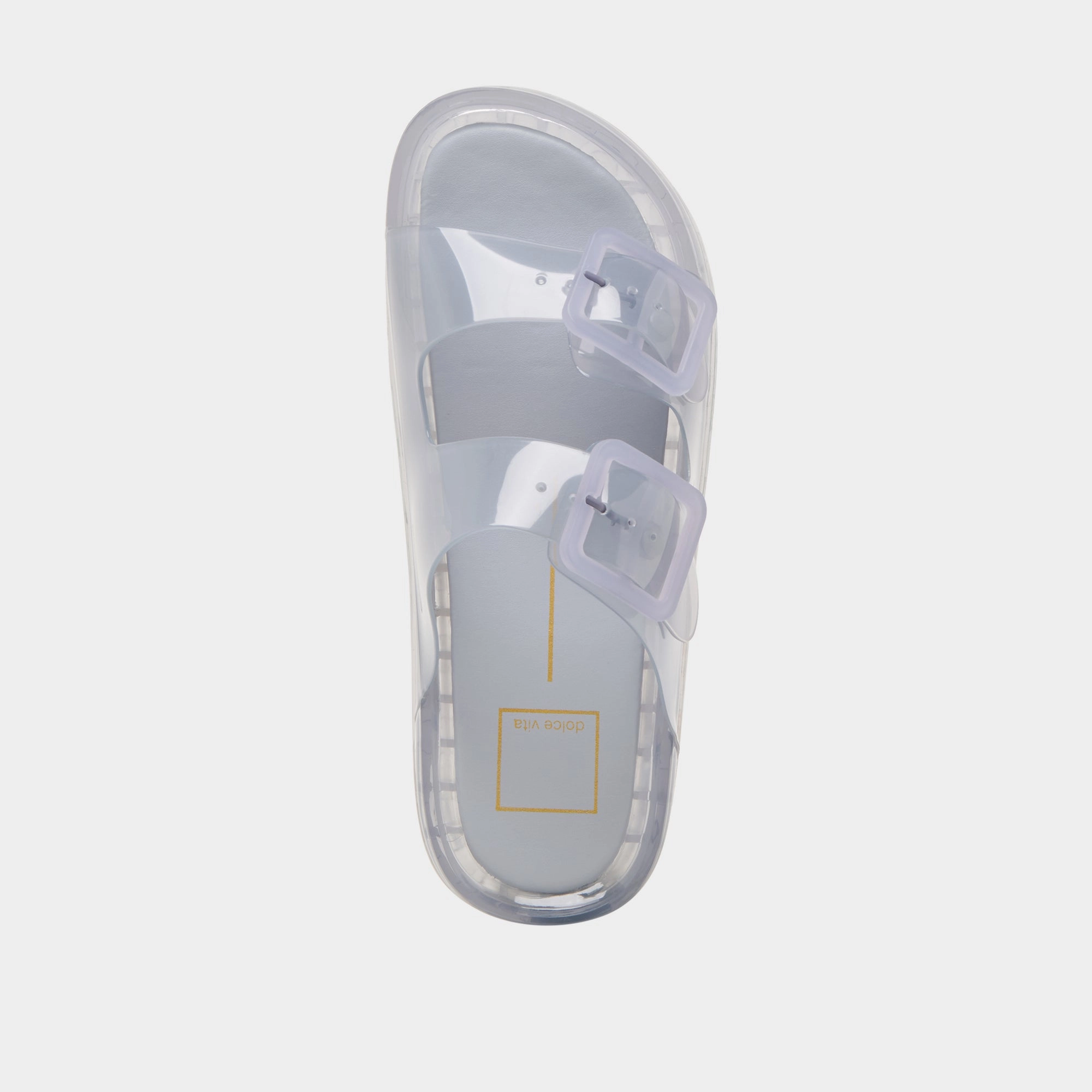 JULIO SANDALS DUSTY BLUE VINYL