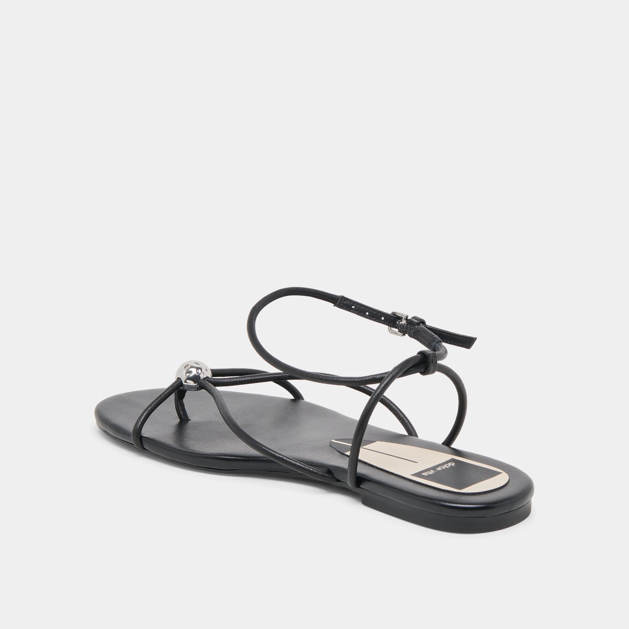 KENLEY SANDALS BLACK LEATHER