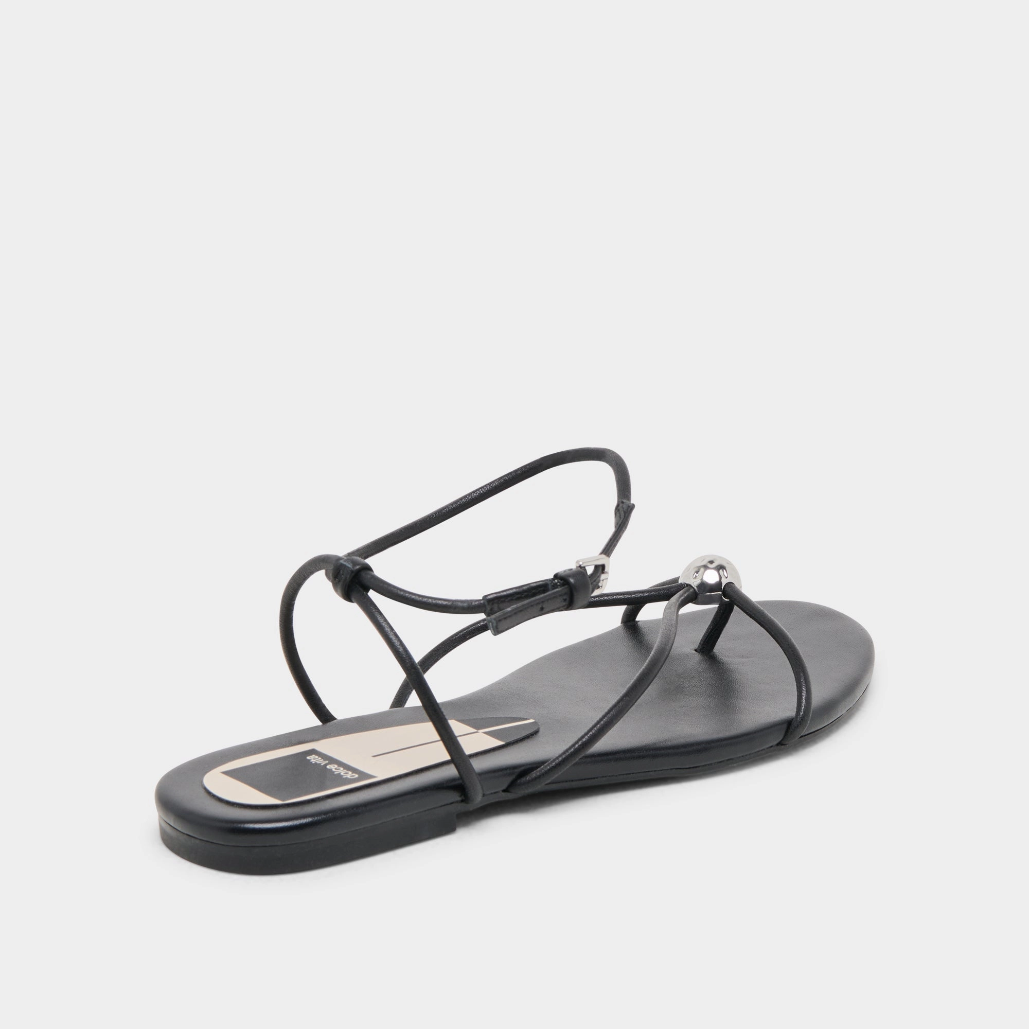 KENLEY SANDALS BLACK LEATHER