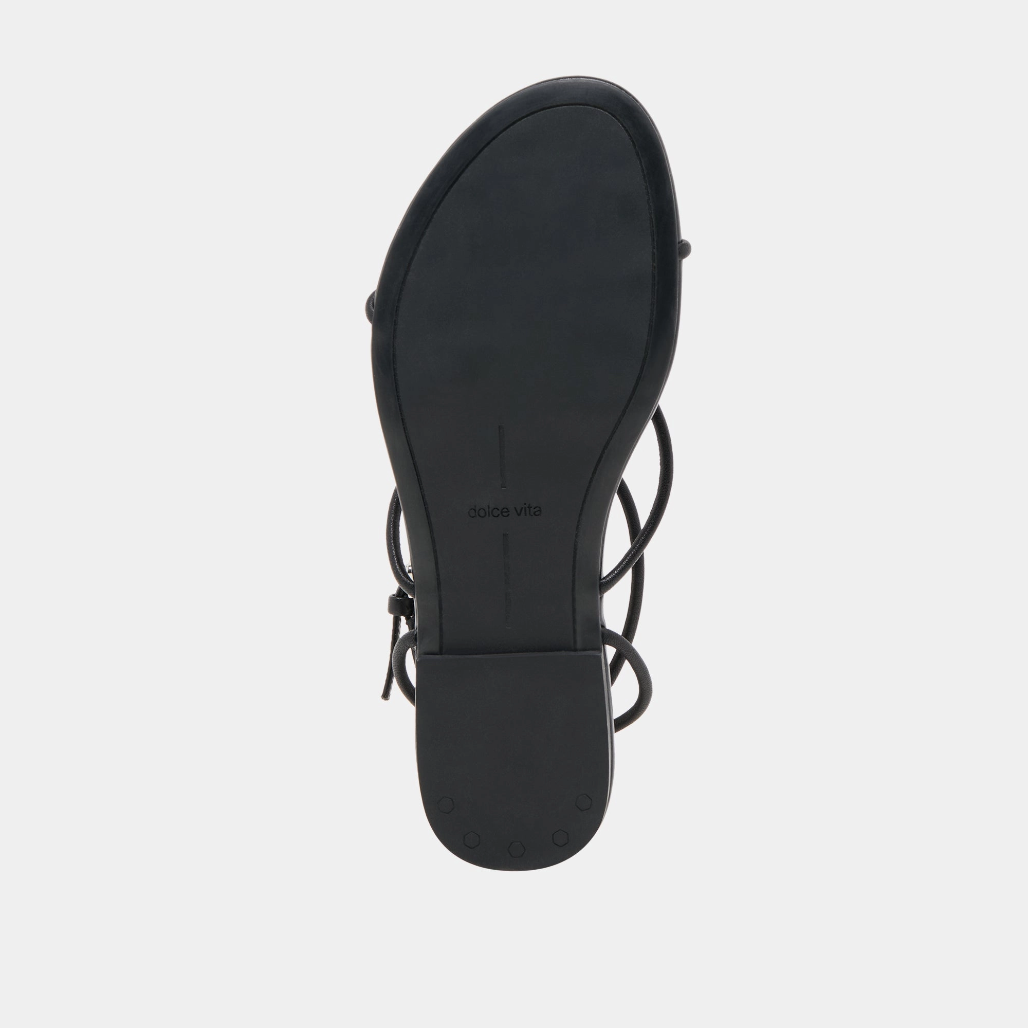 KENLEY SANDALS BLACK LEATHER