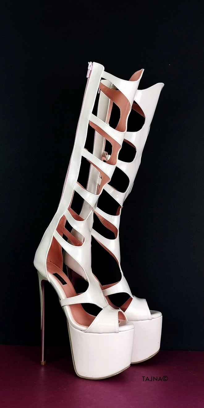 Knee High Designer Gladiator Boots