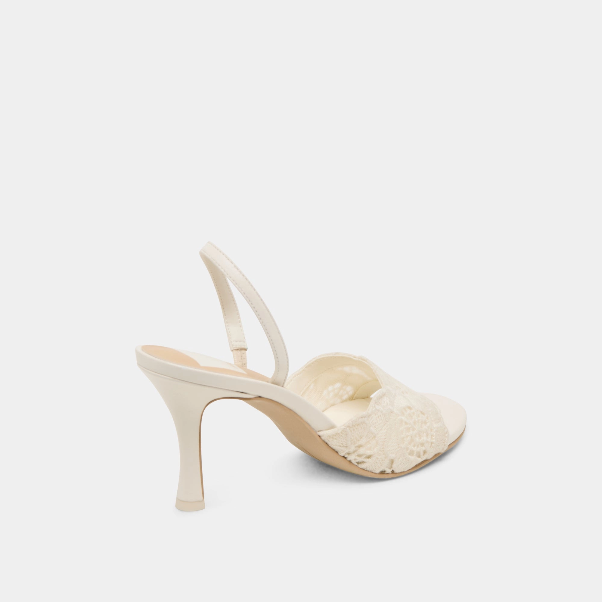 LARRA HEELS WHITE CROCHET