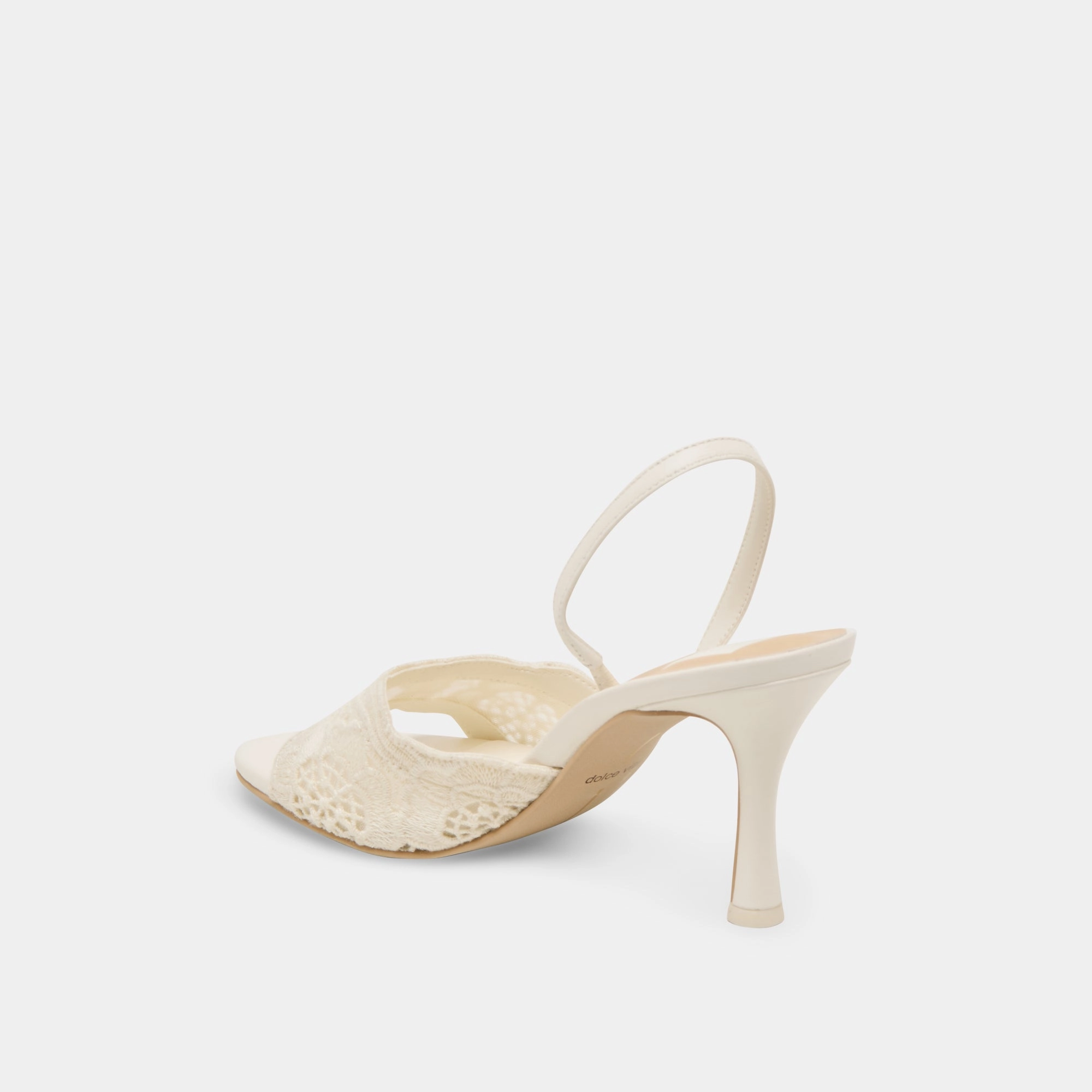 LARRA HEELS WHITE CROCHET