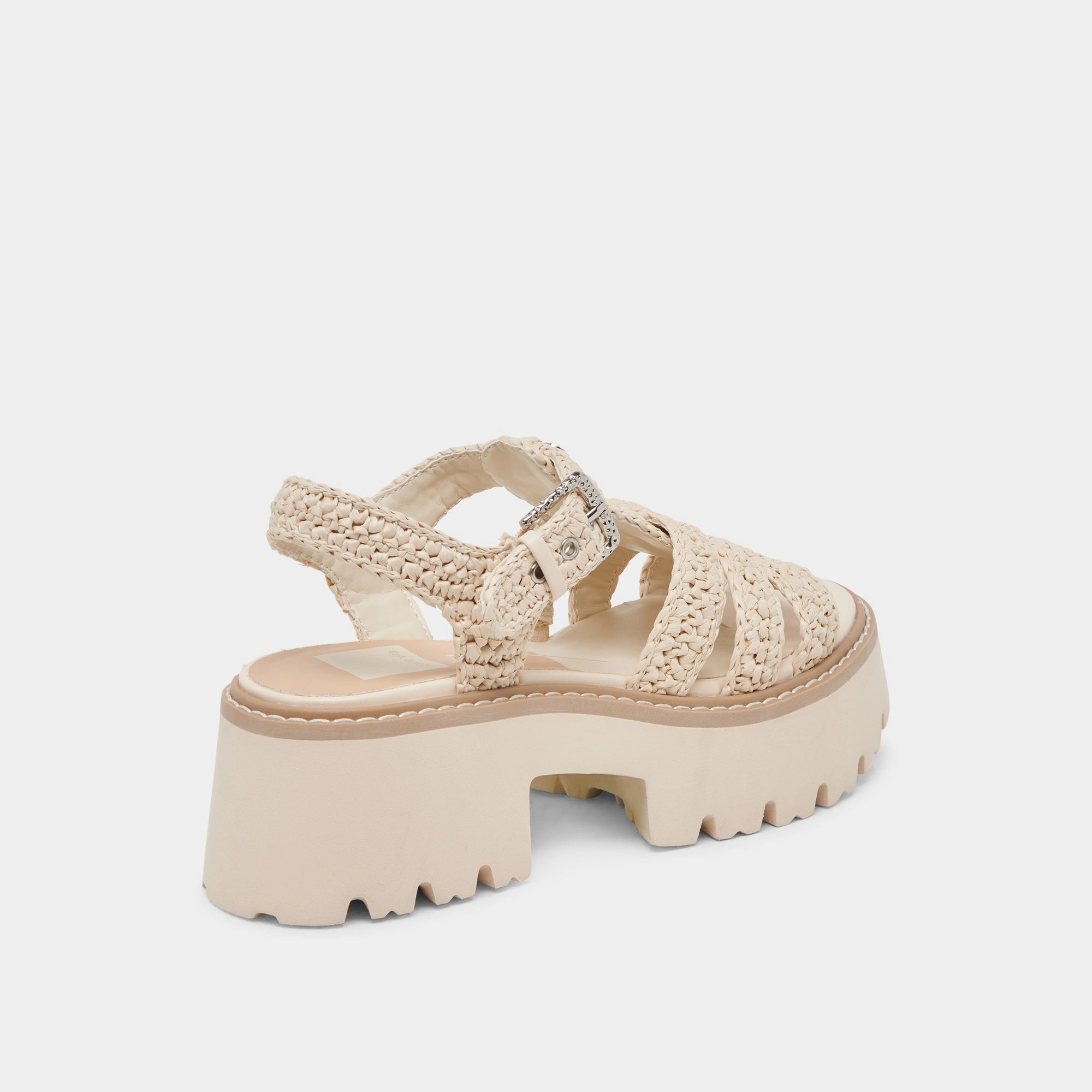 LATICE SANDALS OATMEAL KNIT