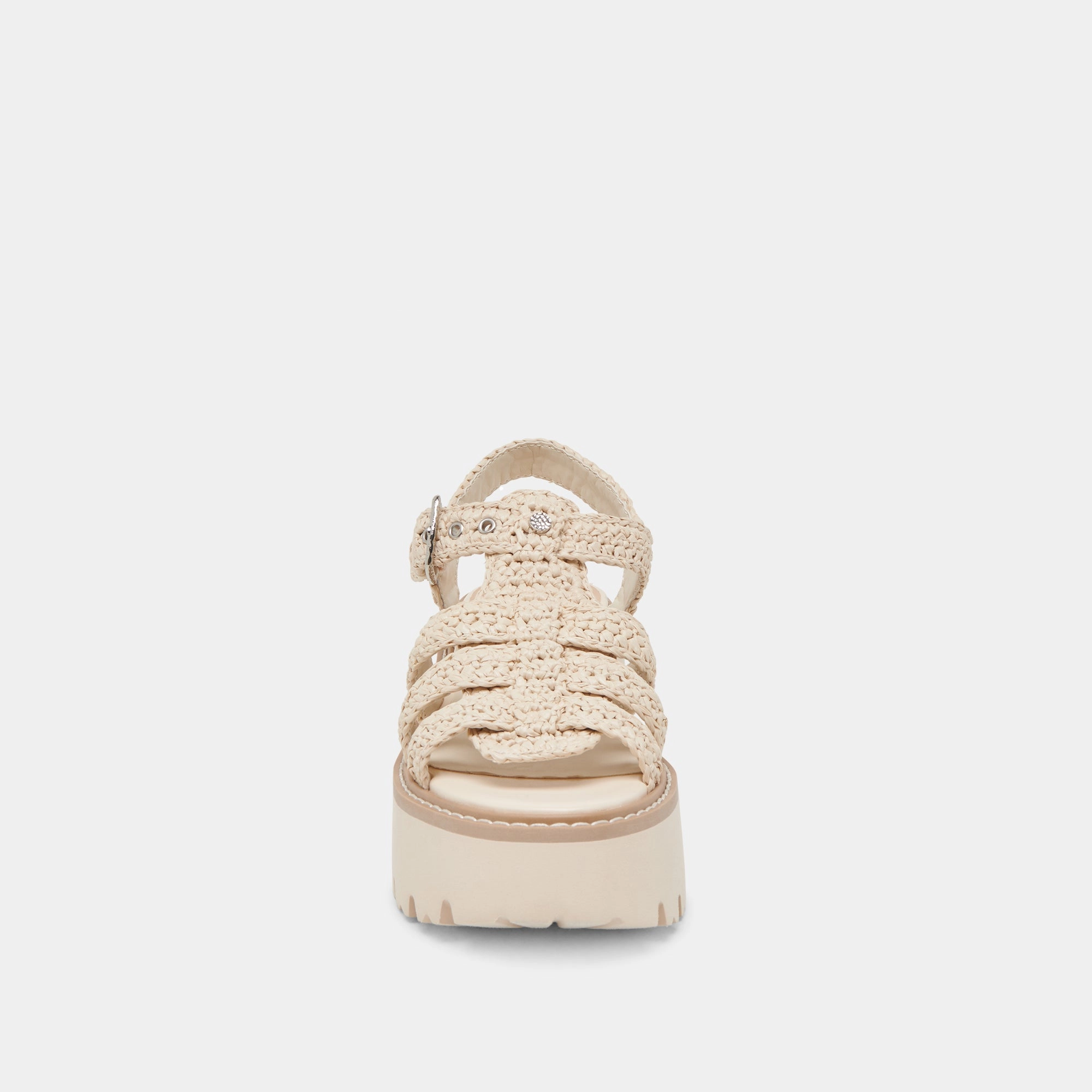 LATICE SANDALS OATMEAL KNIT