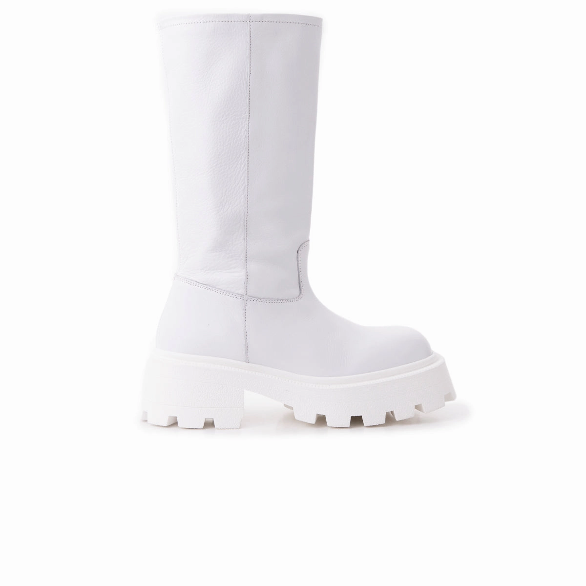 Lucius White Leather