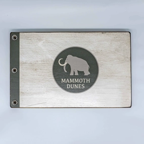 Mammoth Dunes Custom Wooden Pin Flag