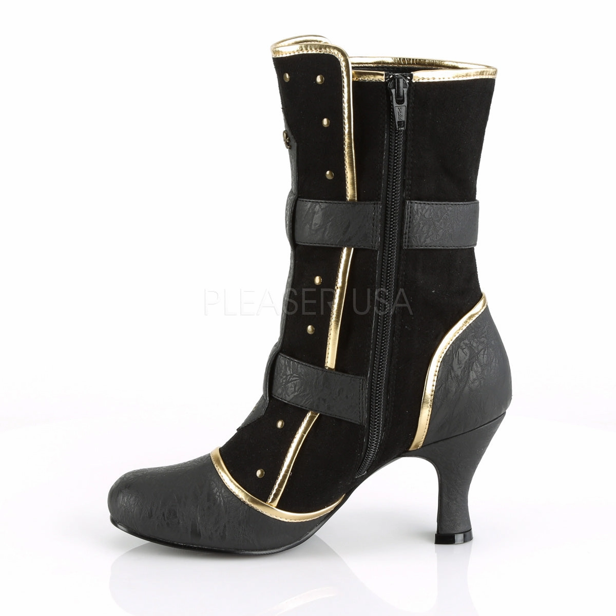 MATEY-205  Black Distressed Pu-Microfiber