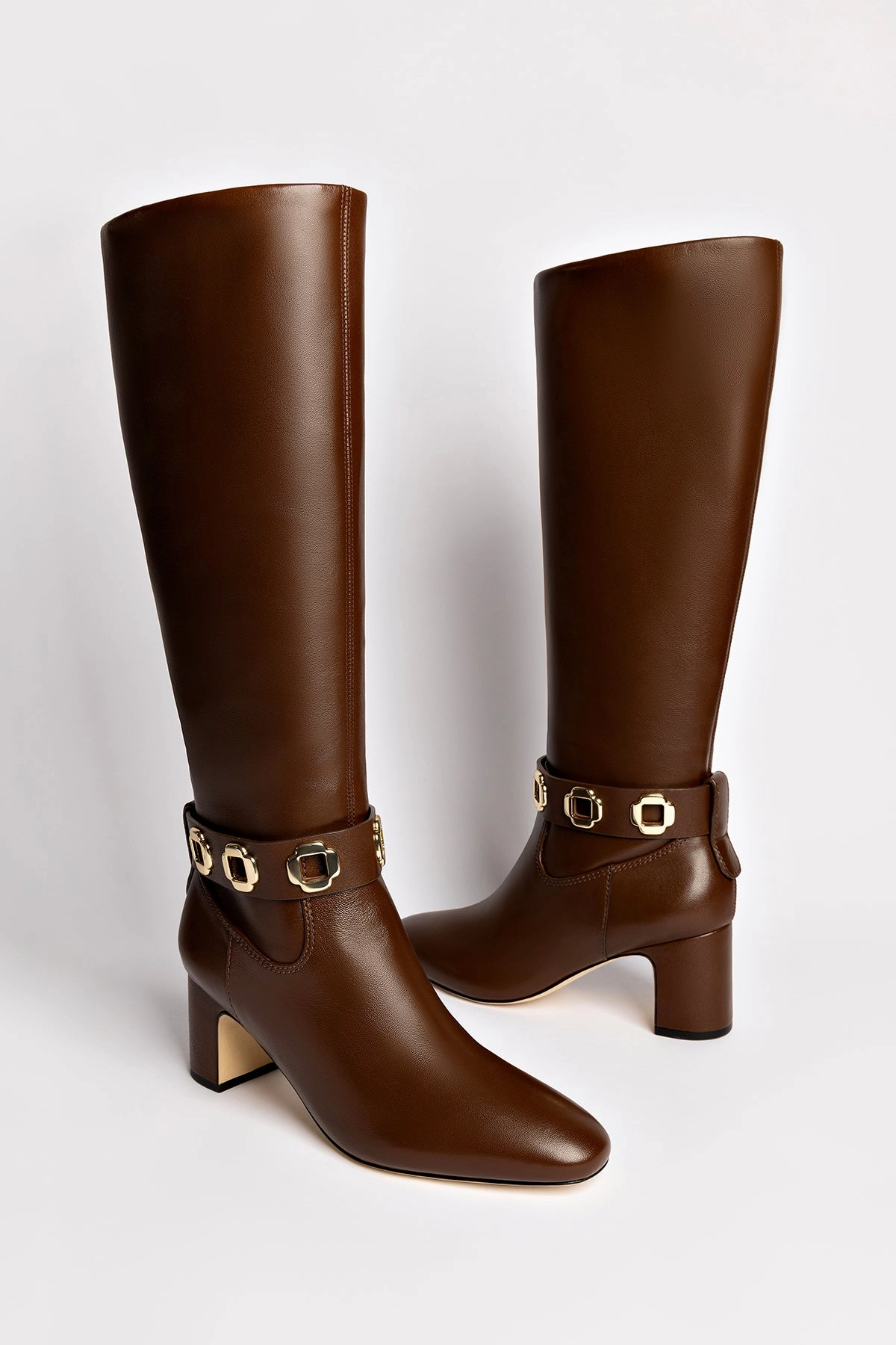 Milan Block Boot In Cognac Leather