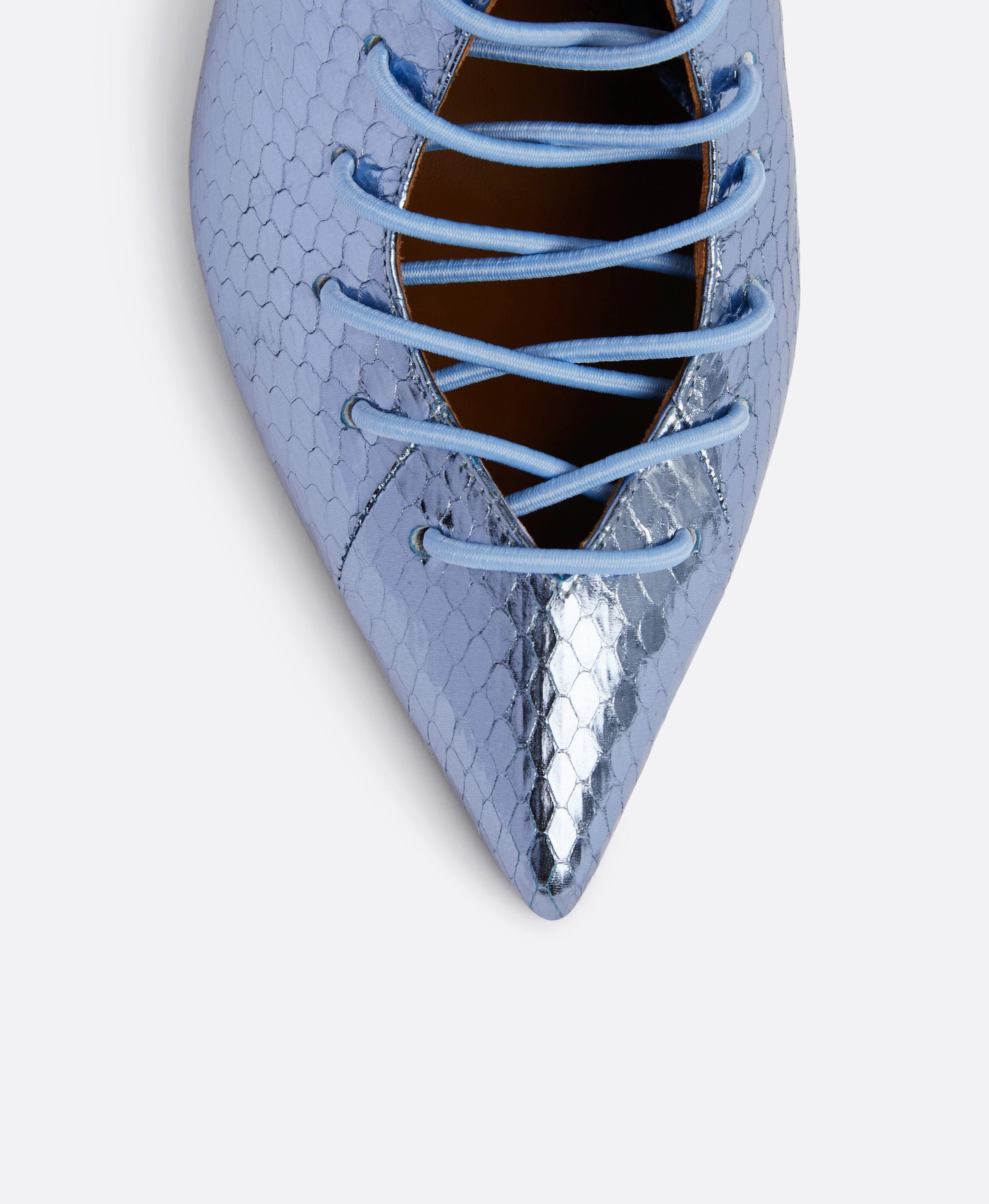 Montana 85 Steel Blue Leather Pumps