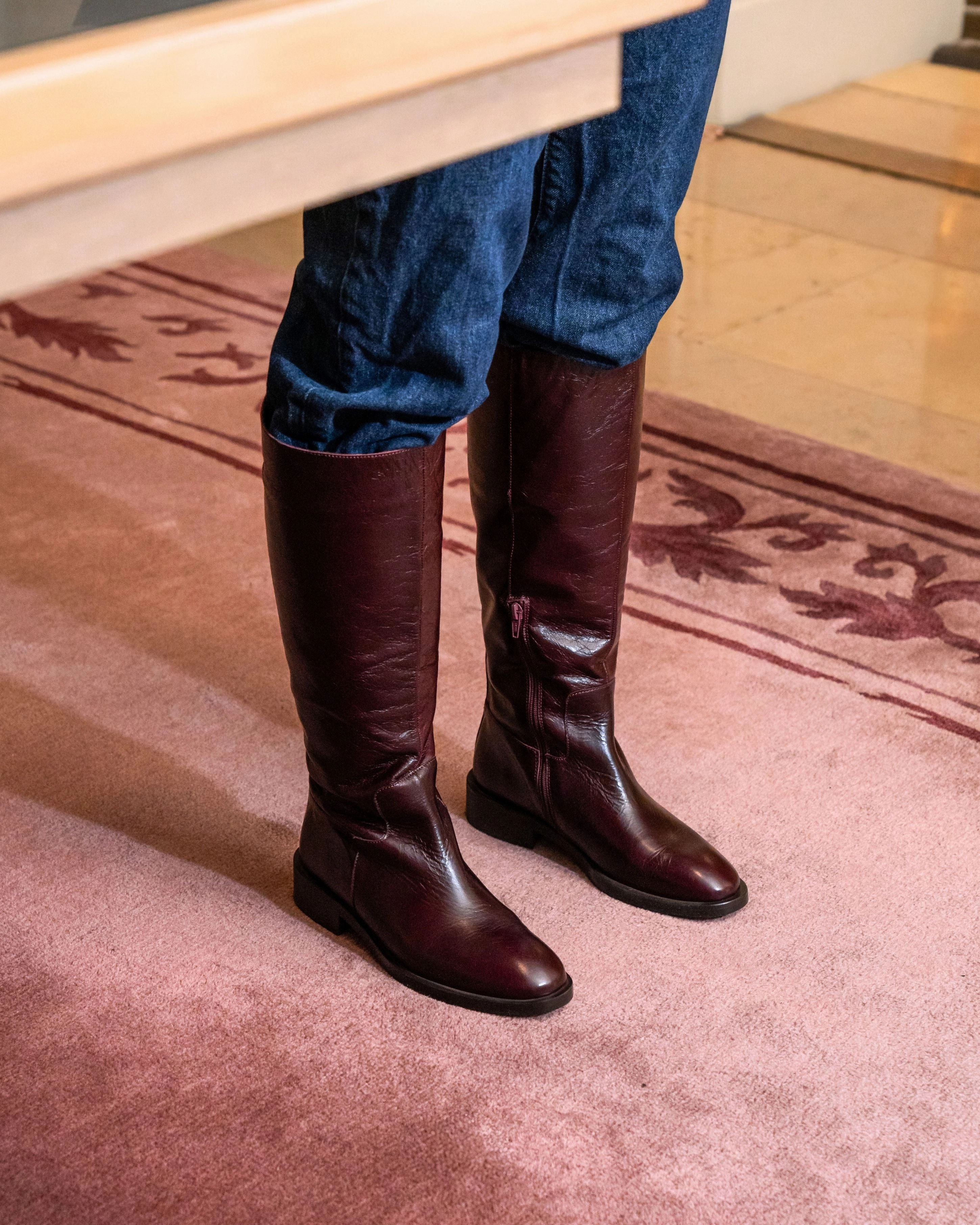 Moyle Burgundy Leather
