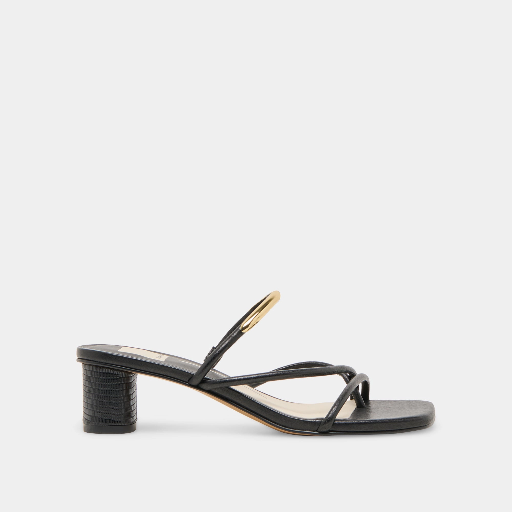 NAIRA HEELS BLACK LEATHER