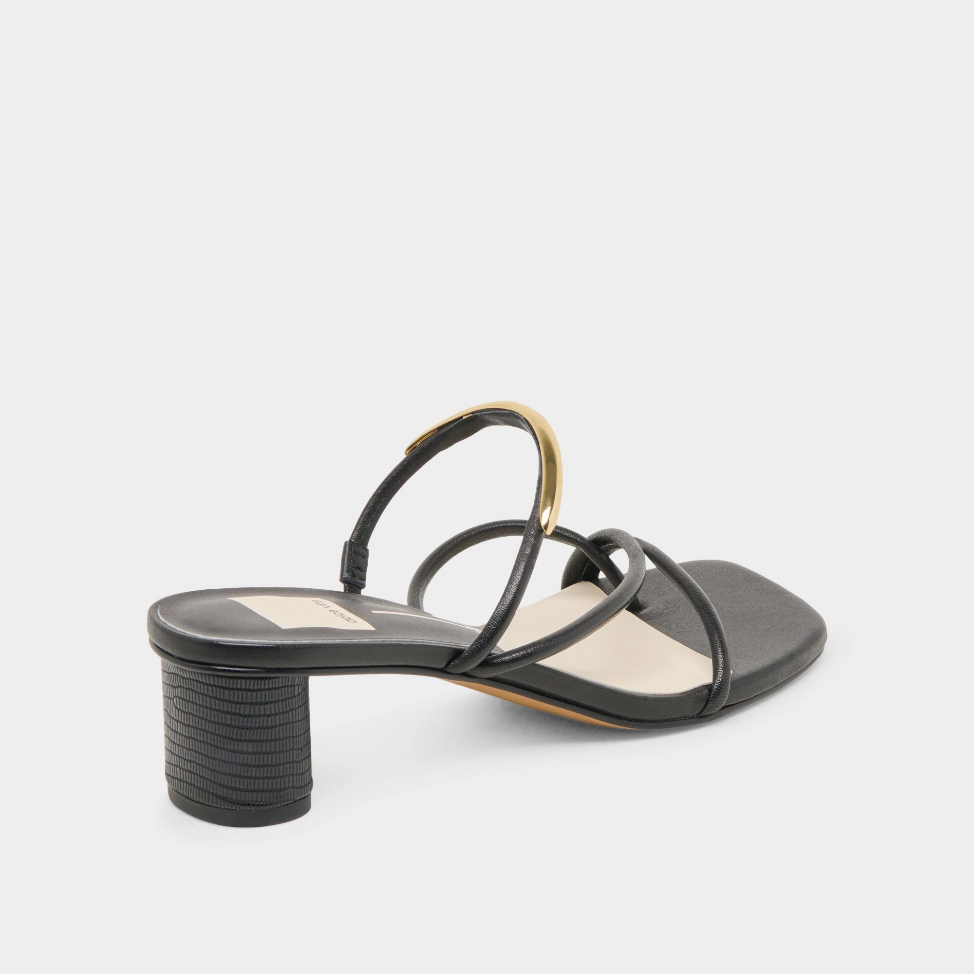 NAIRA HEELS BLACK LEATHER