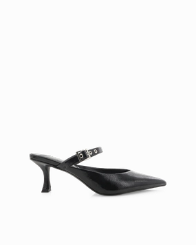 OLINDA - BLACK CRINKLE PATENT