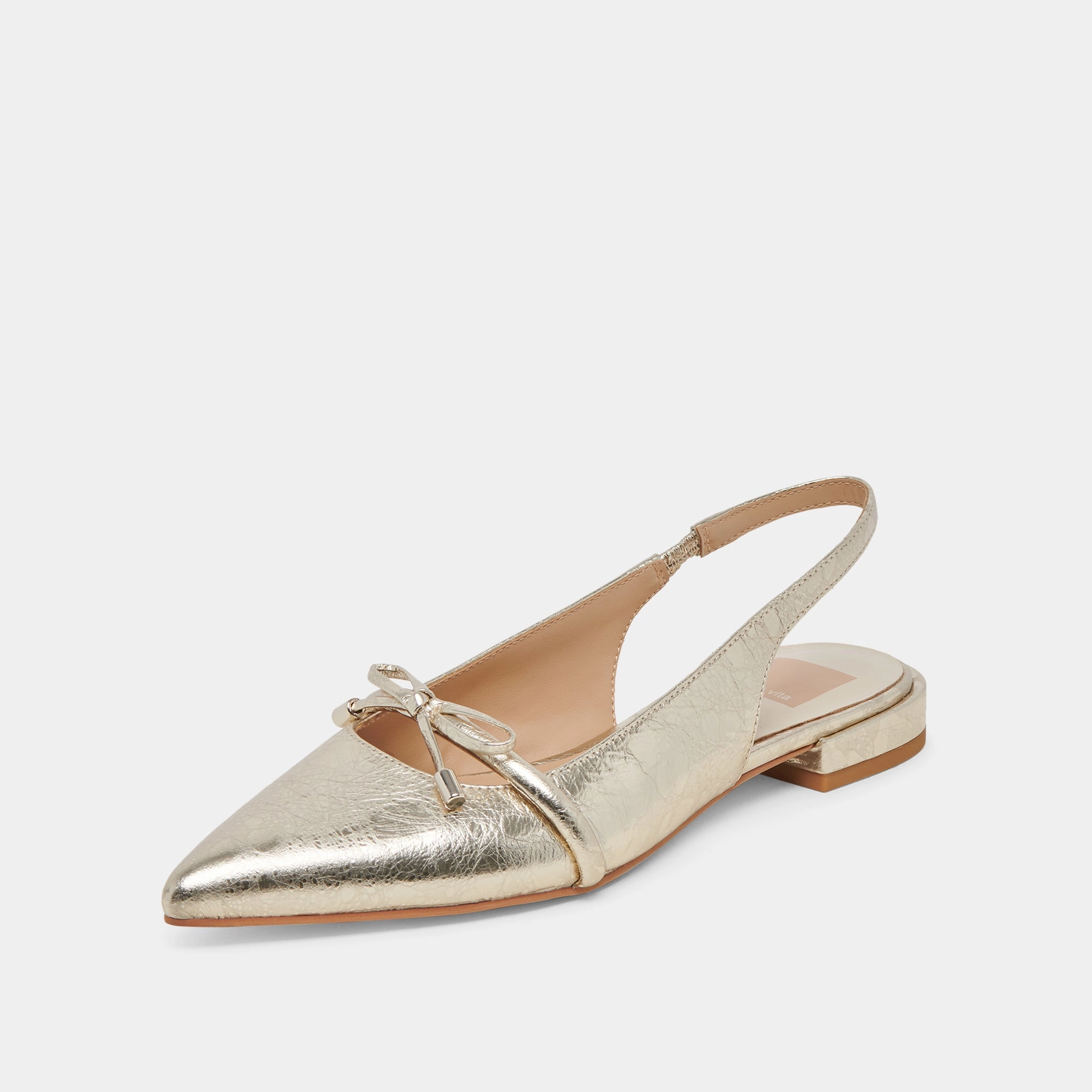 PAYGE FLATS PLATINUM DISTRESSED LEATHER