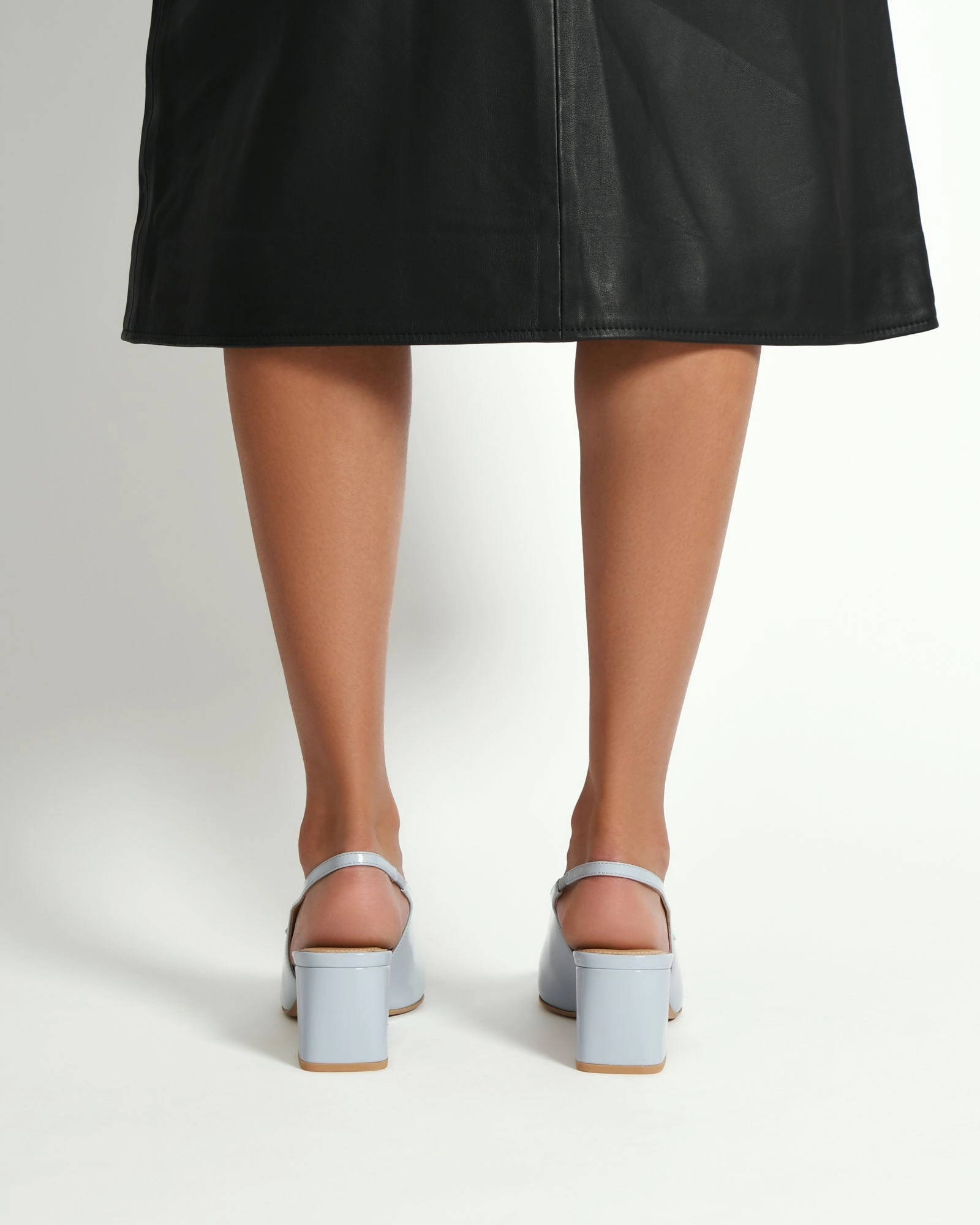 PEGGY LOW HEELS MIST BLUE PATENT