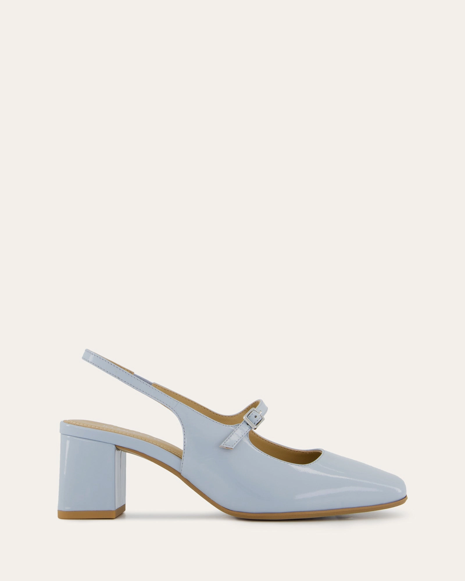 PEGGY LOW HEELS MIST BLUE PATENT