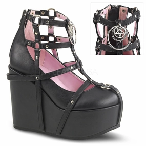 POISON-25-1  Black Vegan Leather