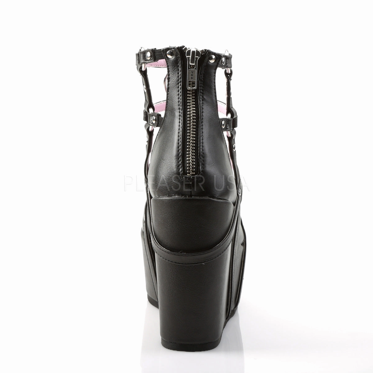 POISON-25-1  Black Vegan Leather