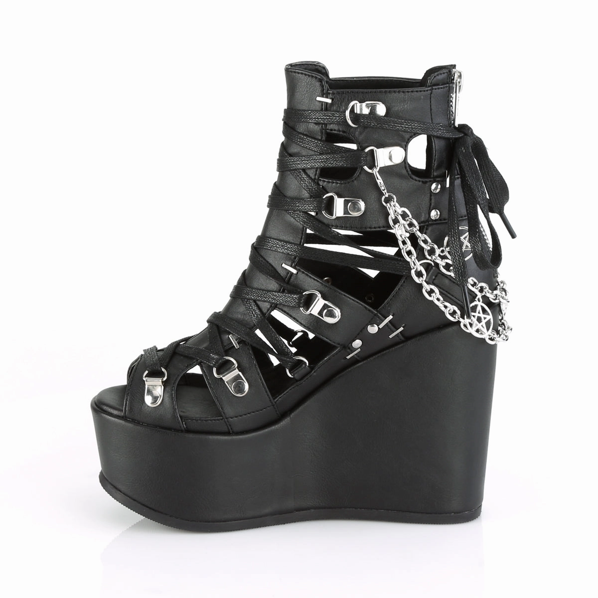 POISON-95  Black Vegan Leather