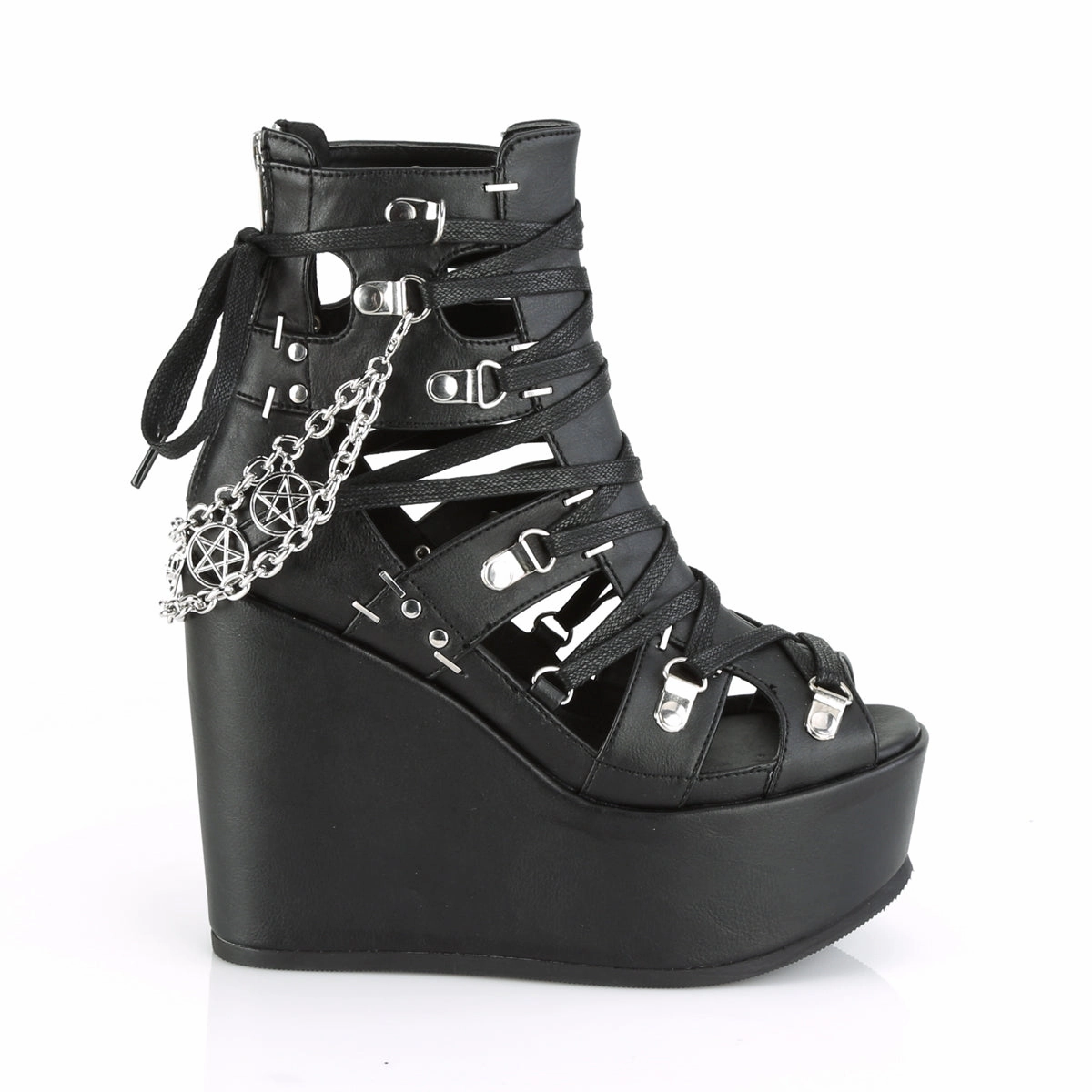 POISON-95  Black Vegan Leather