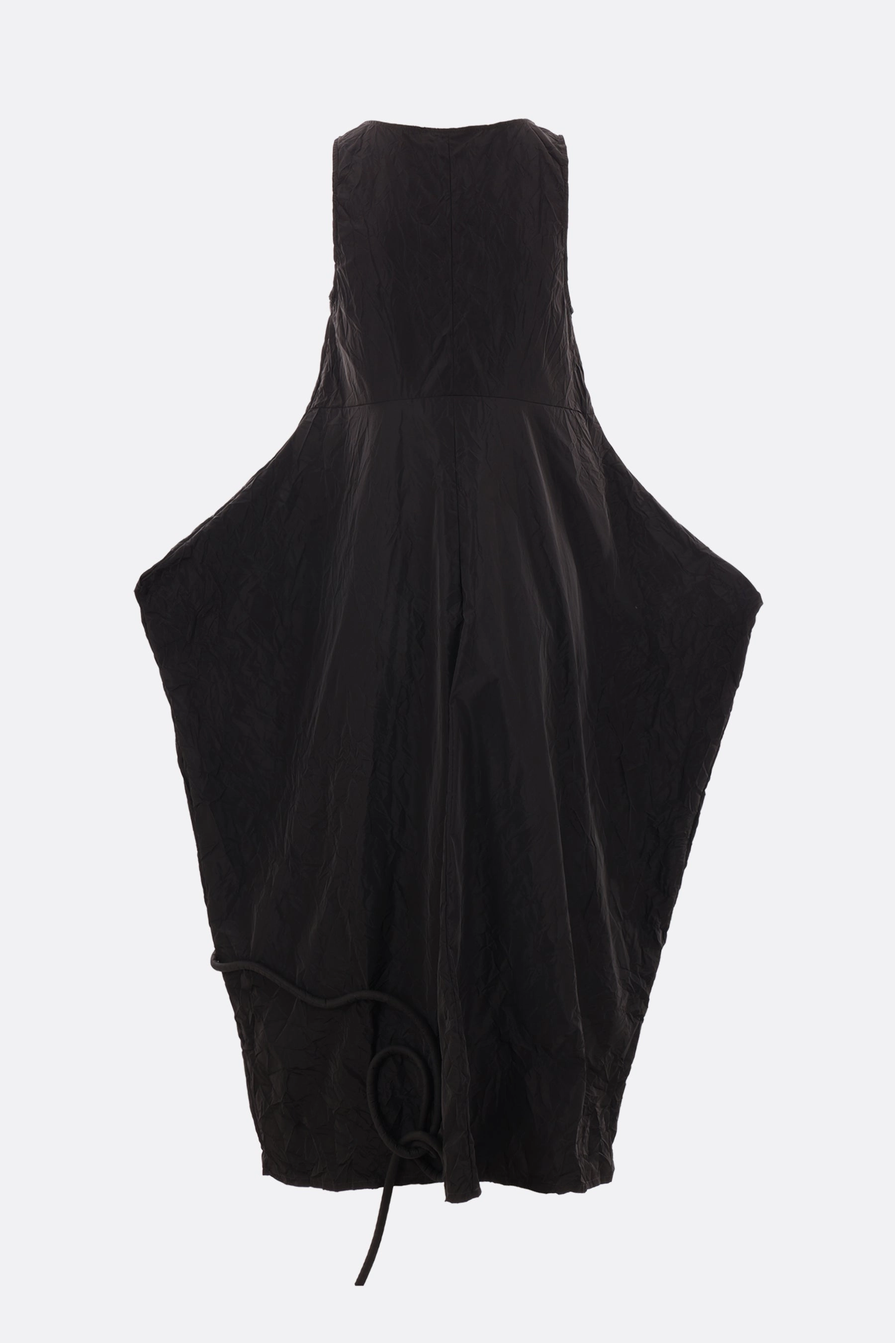 Puppet crinkled taffetà sleeveless dress