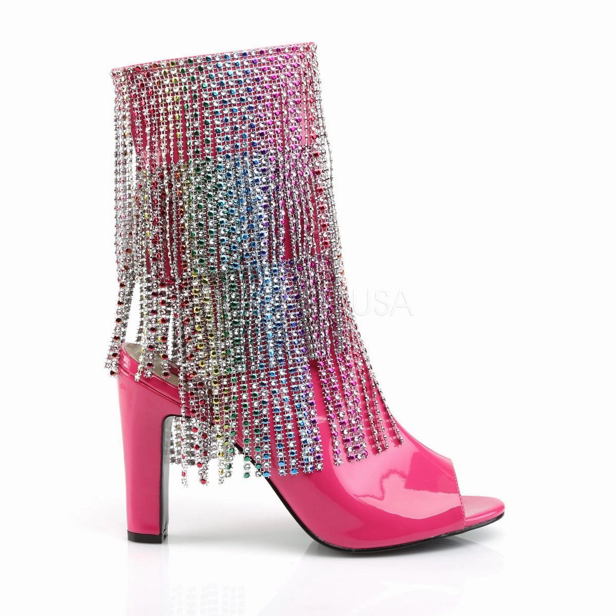 QUEEN-100  Hot Pink Patent
