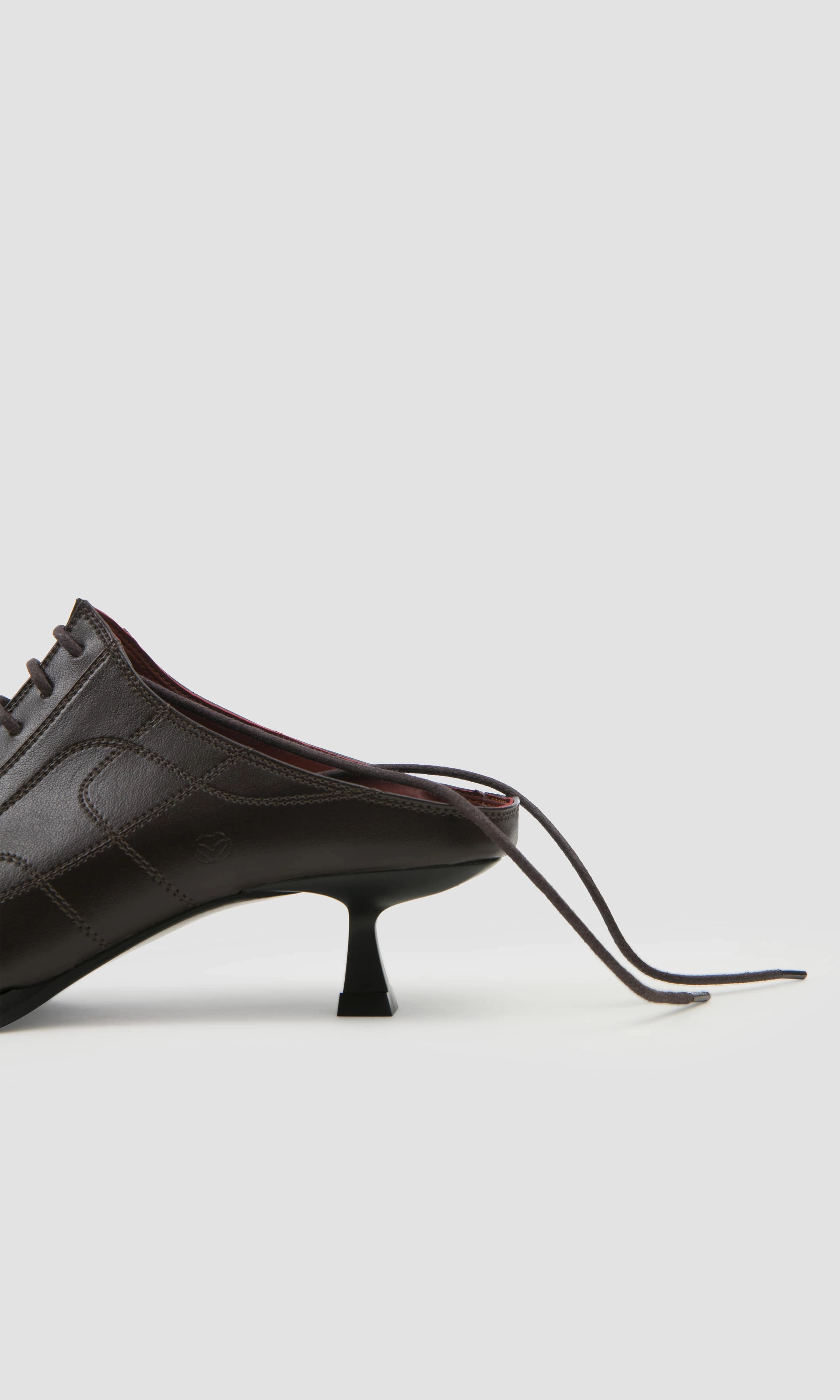 Rachel Apple Leather Mules | Brown