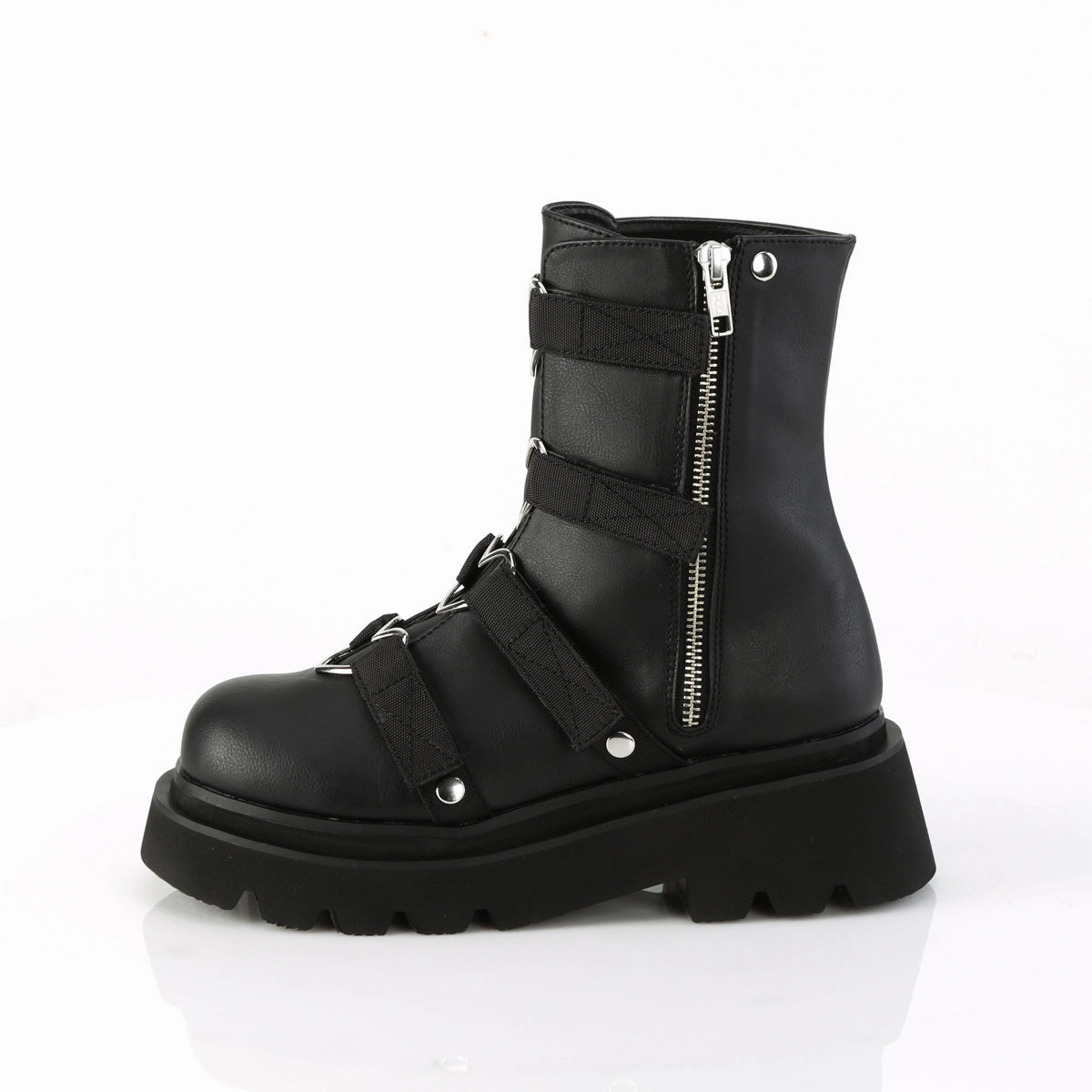 RENEGADE-50  Black Vegan Leather-Nylon