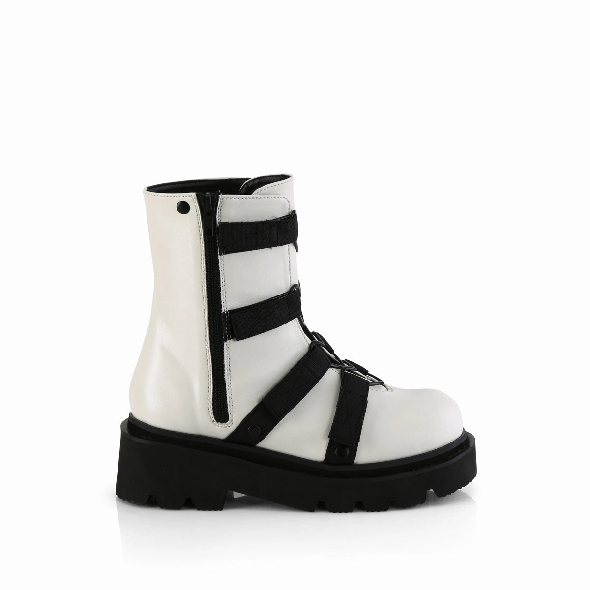 RENEGADE-50  White Vegan Leather-Nylon