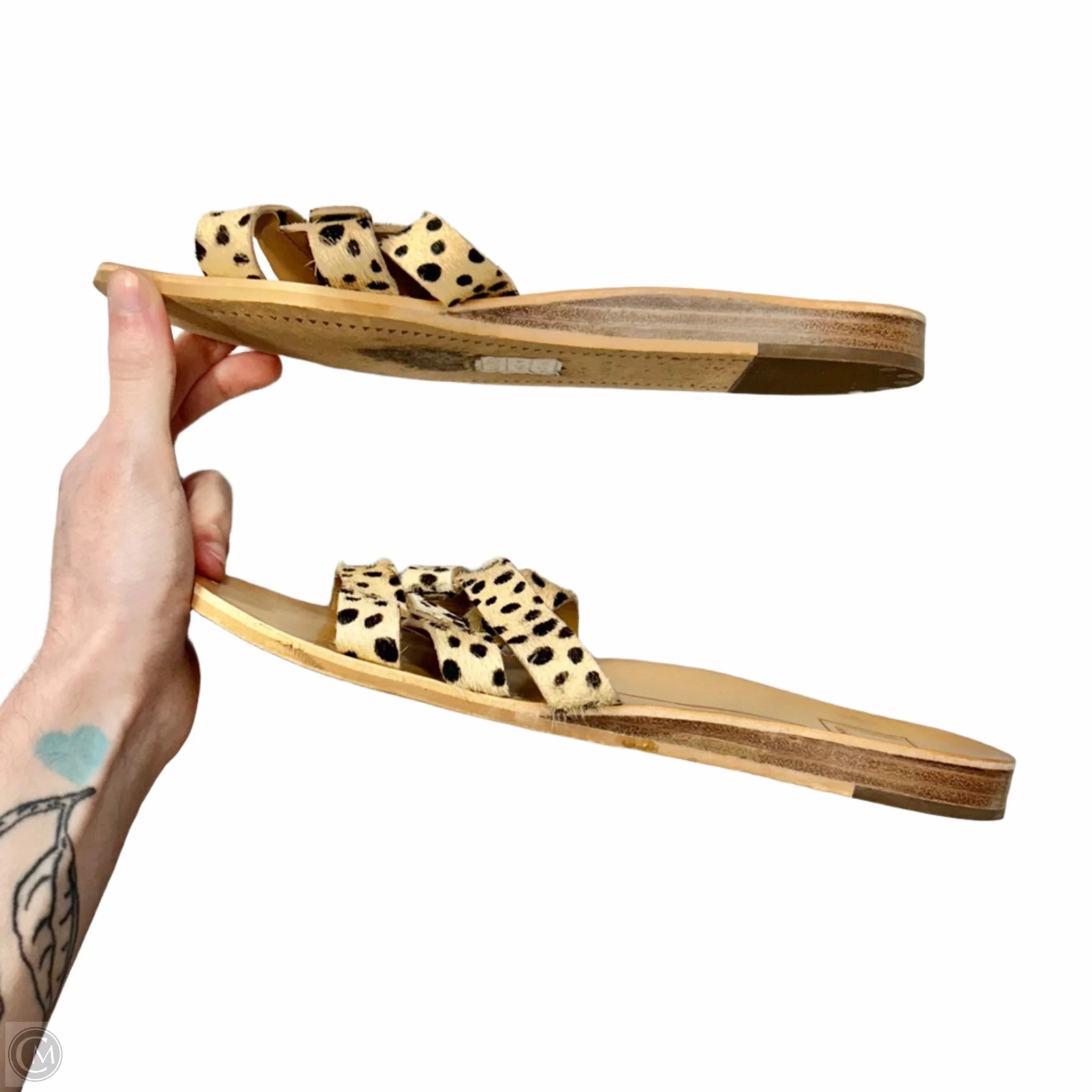 Sandals Flats By Dolce Vita In Leopard Print, Size: 8