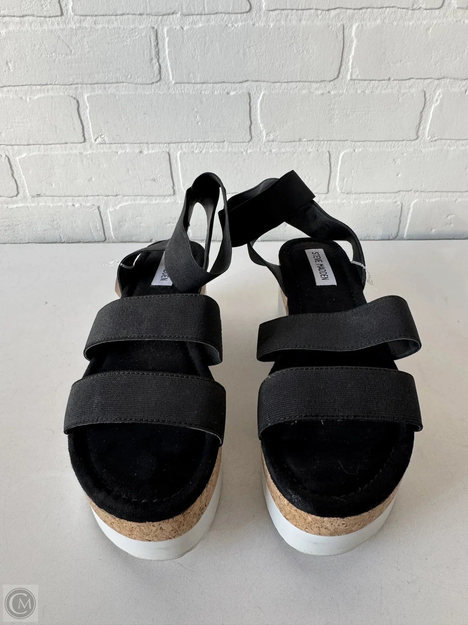 Sandals Flats By Steve Madden In Black, Size: 8.5