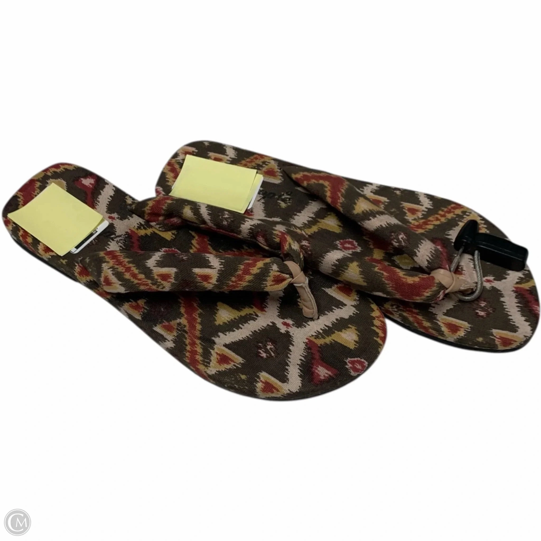 Sandals Flip Flops By Free People In Multi-colored, Size: 8.5